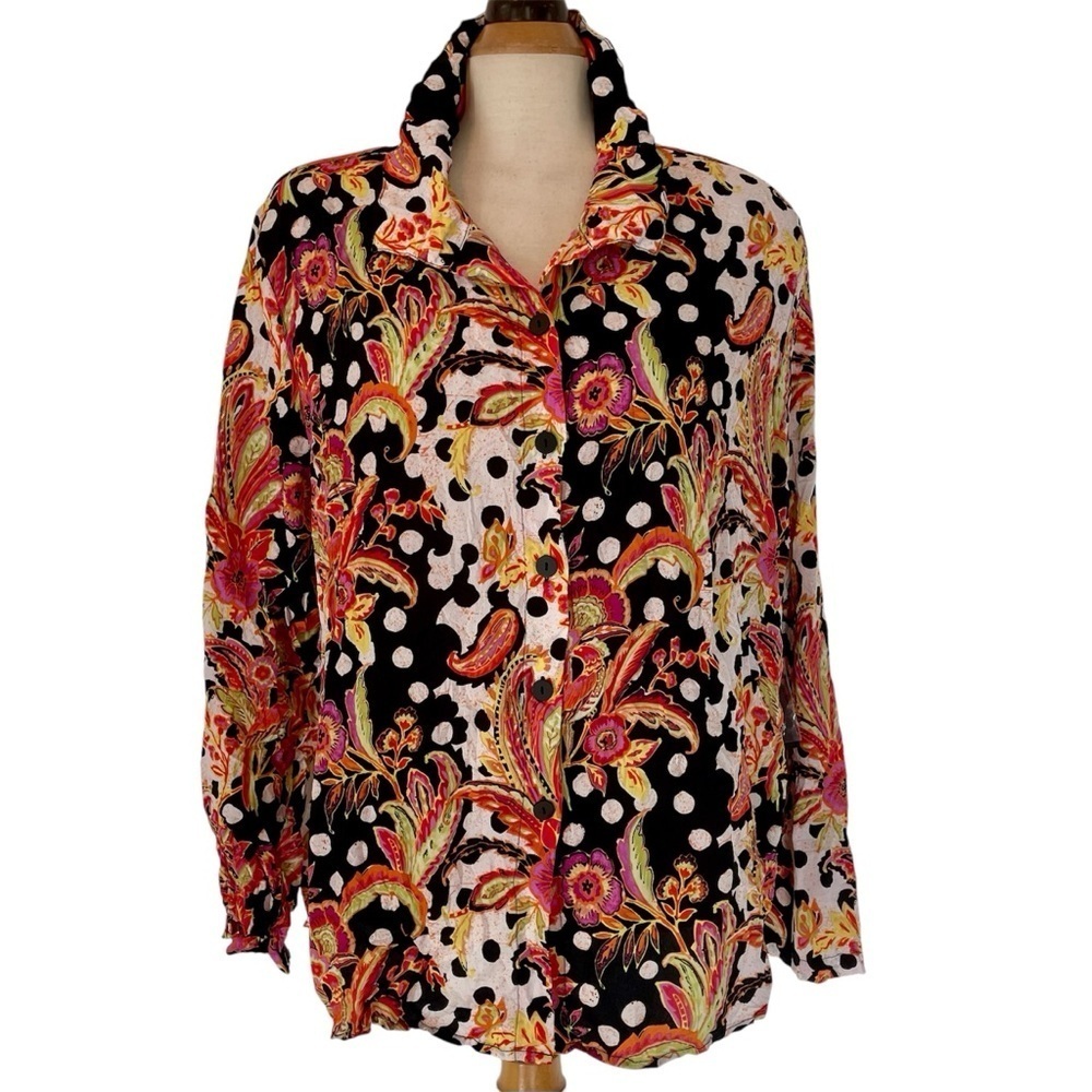 Habitat Collared button down long sleeve shirt.